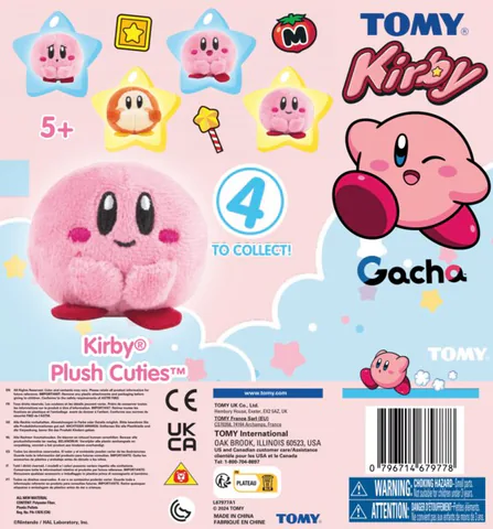 Kirby Cutie Plush in Capsules