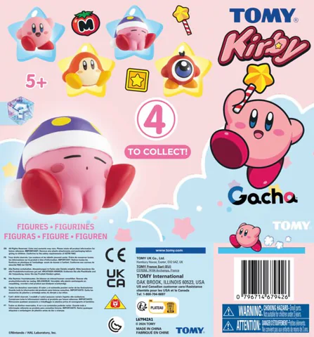 Kirby Squishy Mascots in Capsules